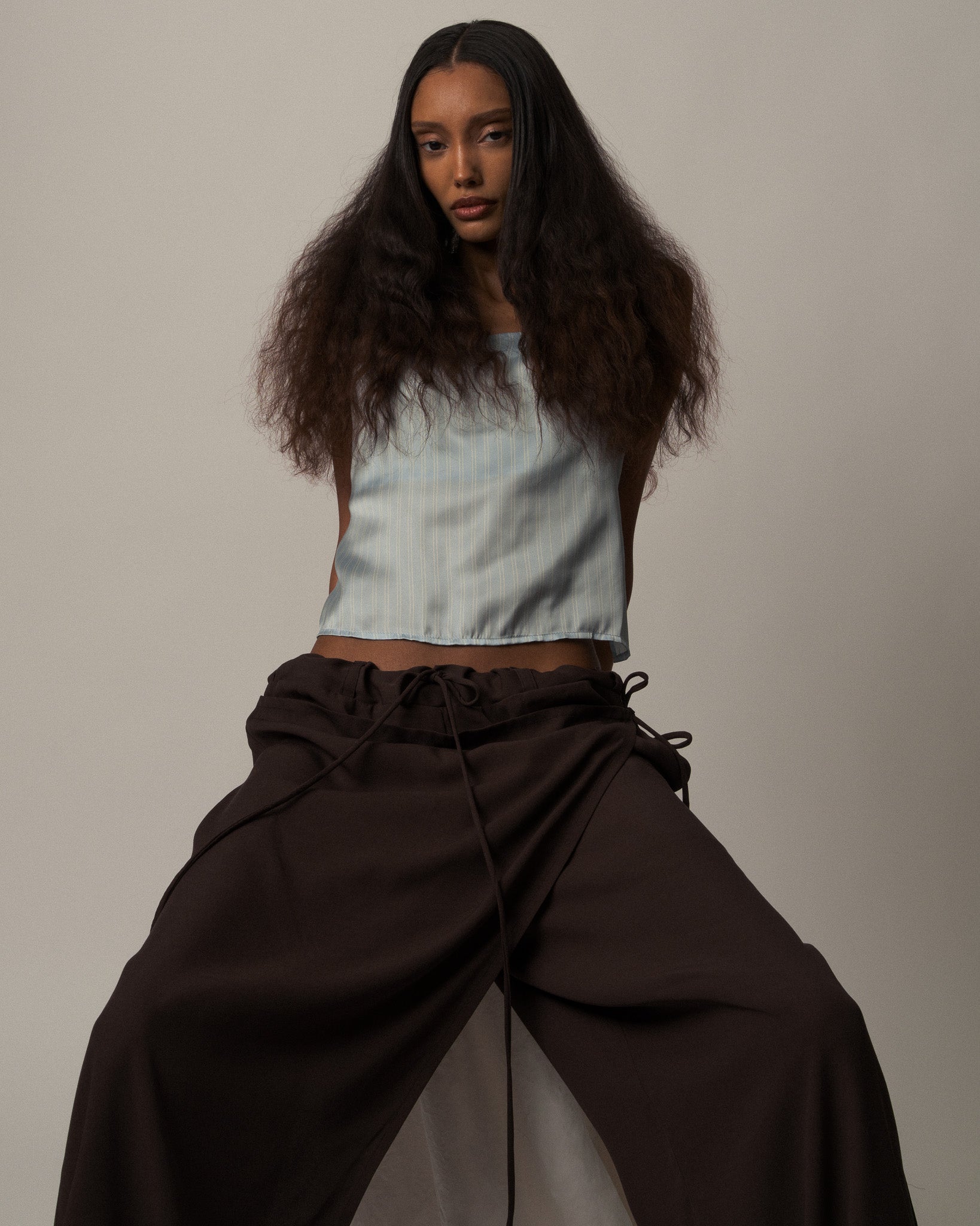 Carregar imagem no visualizador da galeria, Audrey - Skirt Trouser Brown