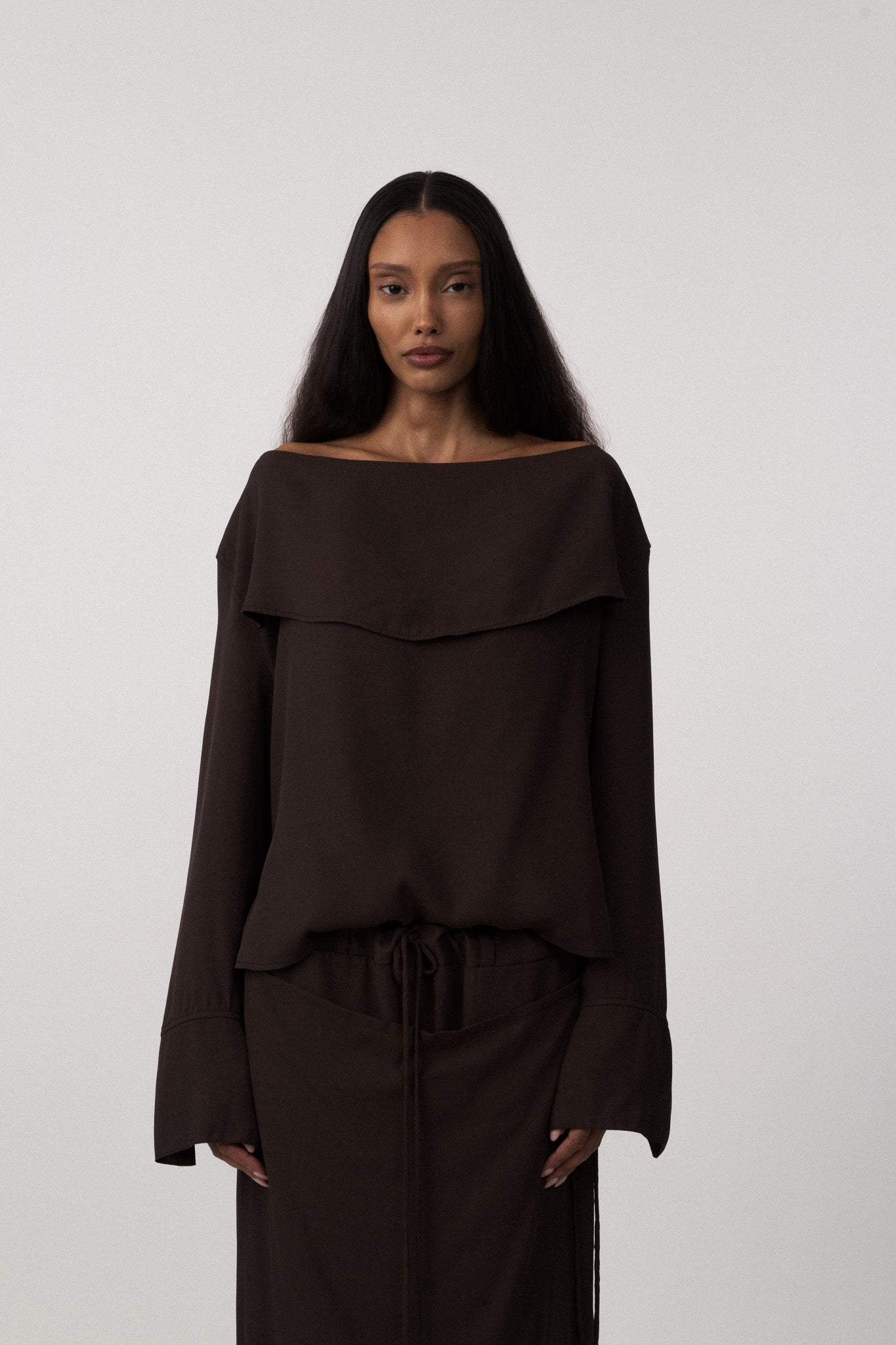 Load image into Gallery viewer, Charlotte Top - Brown