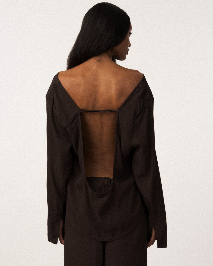 Carregar imagem no visualizador da galeria, Charlotte Top - Brown