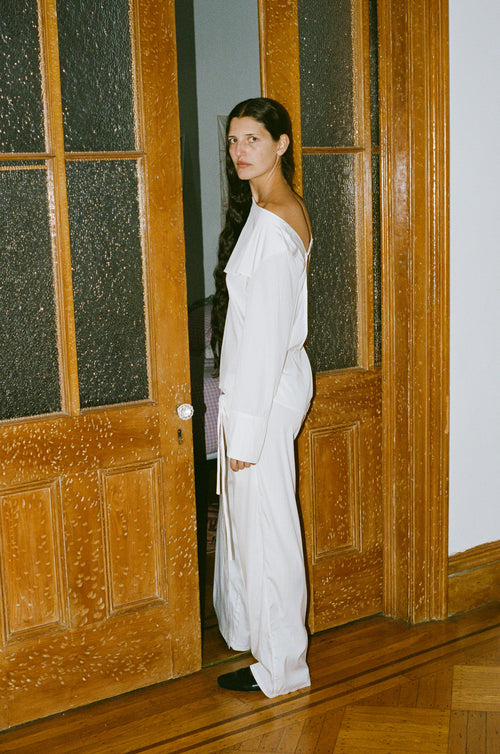 Audrey - Skirt Trouser White
