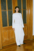 Audrey - Skirt Trouser White