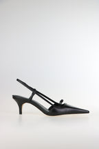 Mary Pump Black Leather