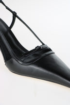 Mary Pump Black Leather
