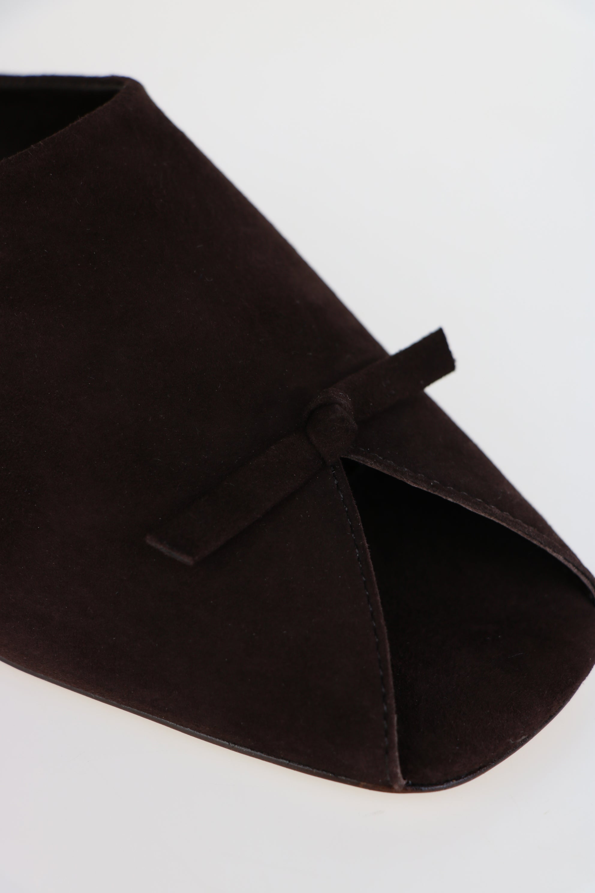 Zoe Peep Toe Suede Brown