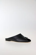 Zoe Peep Toe Black Leather