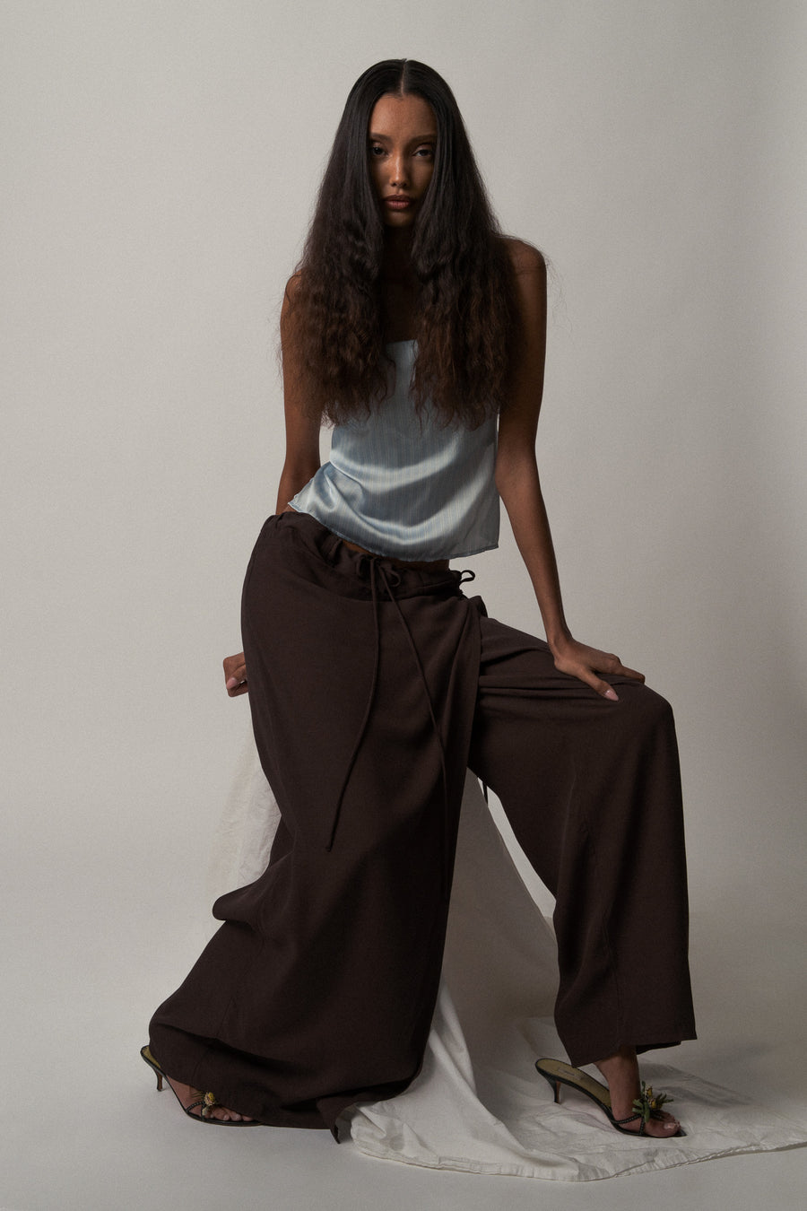 Carregar imagem no visualizador da galeria, LA Audrey - Skirt Trouser Brown
