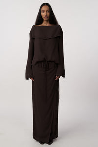 LA Charlotte Top Brown