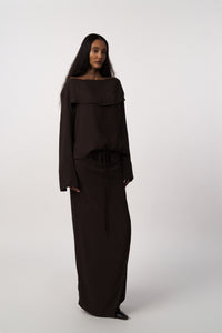 LA Charlotte Top Brown