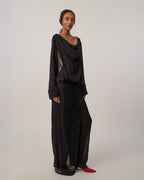 Audrey - Skirt Trouser Black Transparency