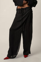 Audrey - Skirt Trouser Black Transparency