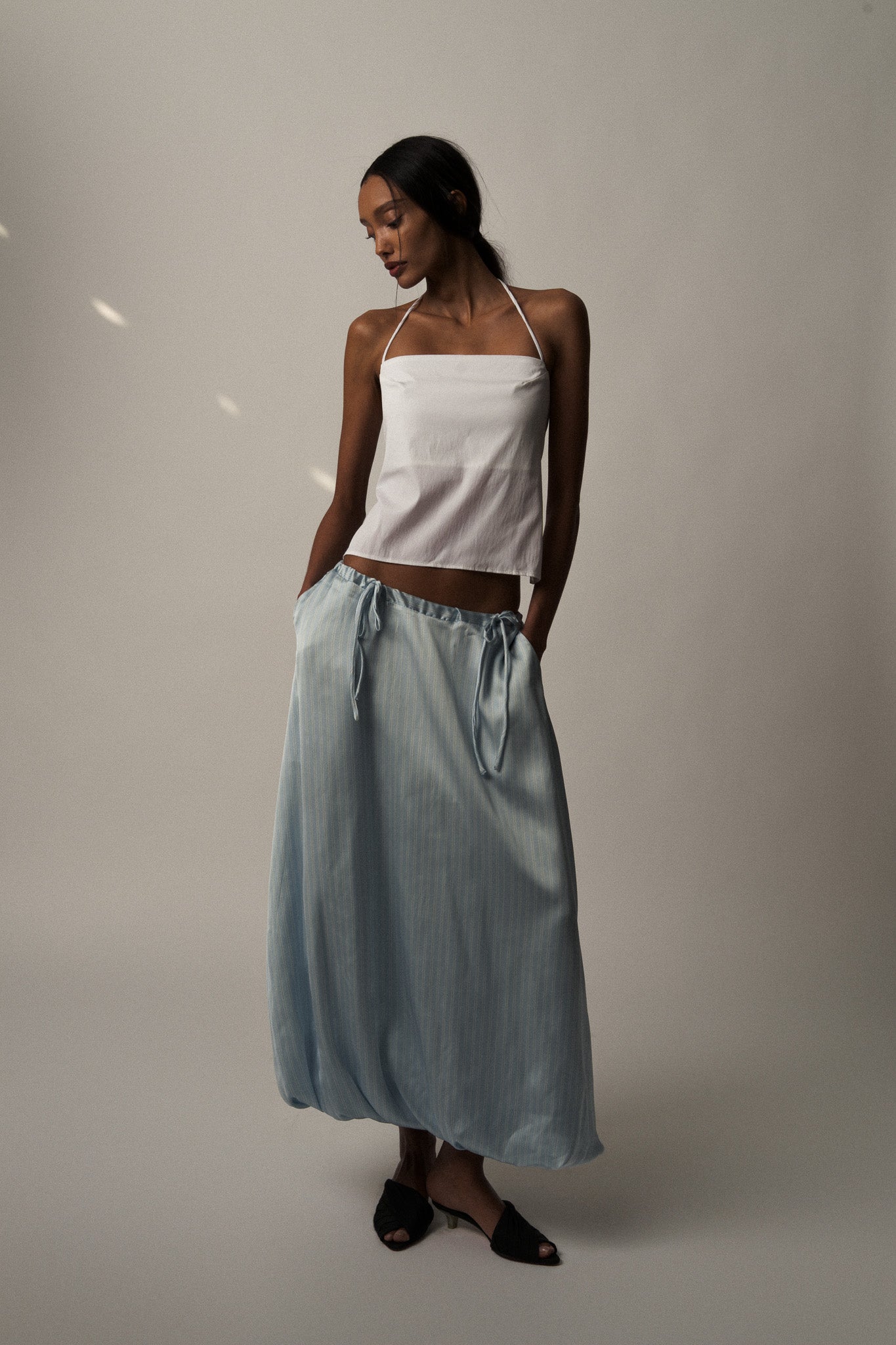 LA Chloe Skirt - Recycled satin