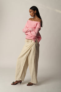 LA Audrey - Skirt Trouser Linho Natural - Limited Edition