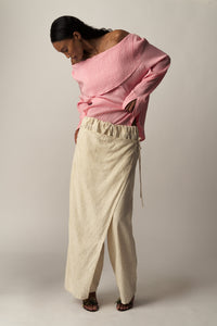 LA Audrey - Skirt Trouser Linho Natural - Limited Edition