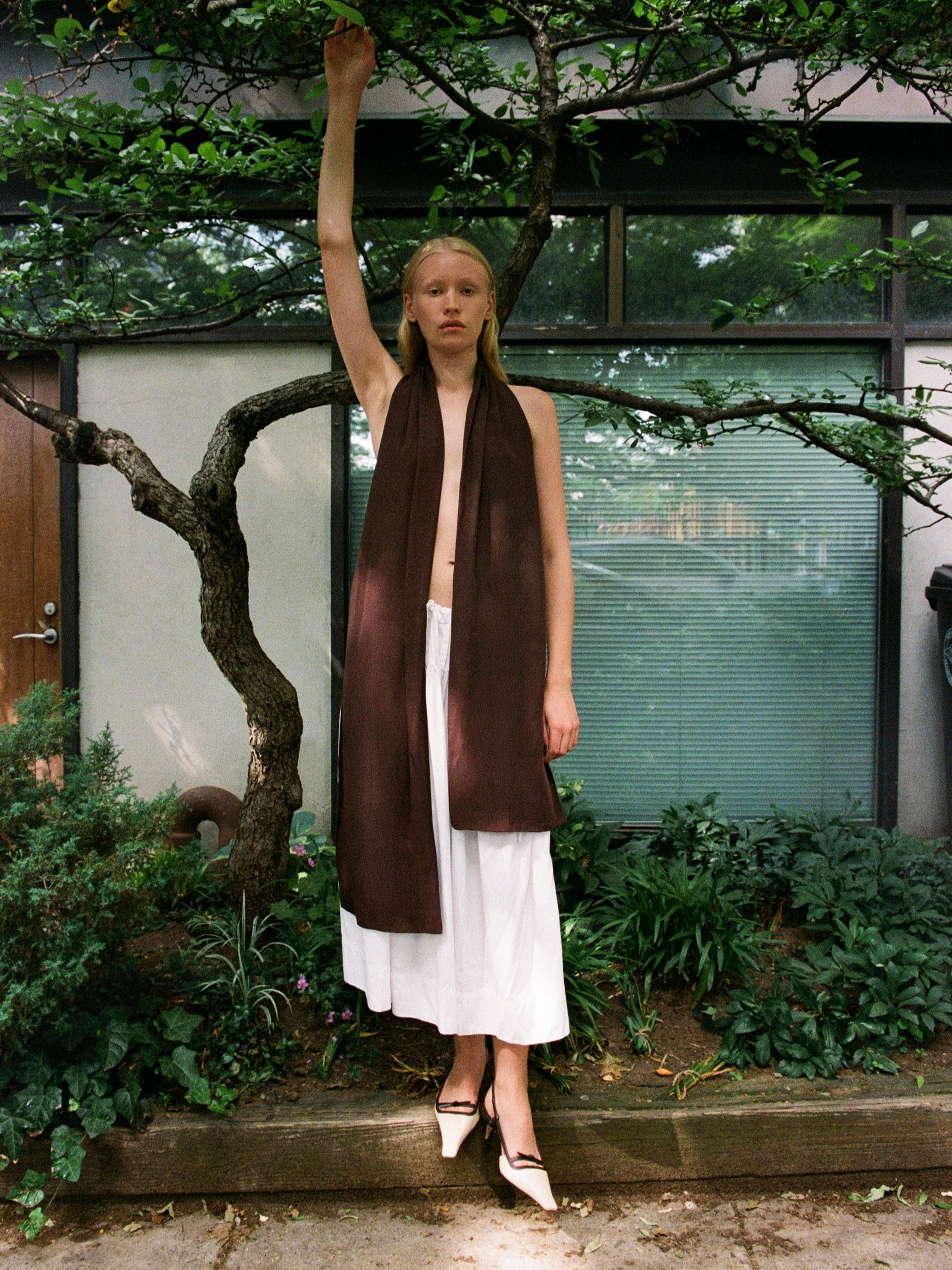 Long Scarf in Brown