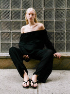 Charlotte Top - Black with Transparency