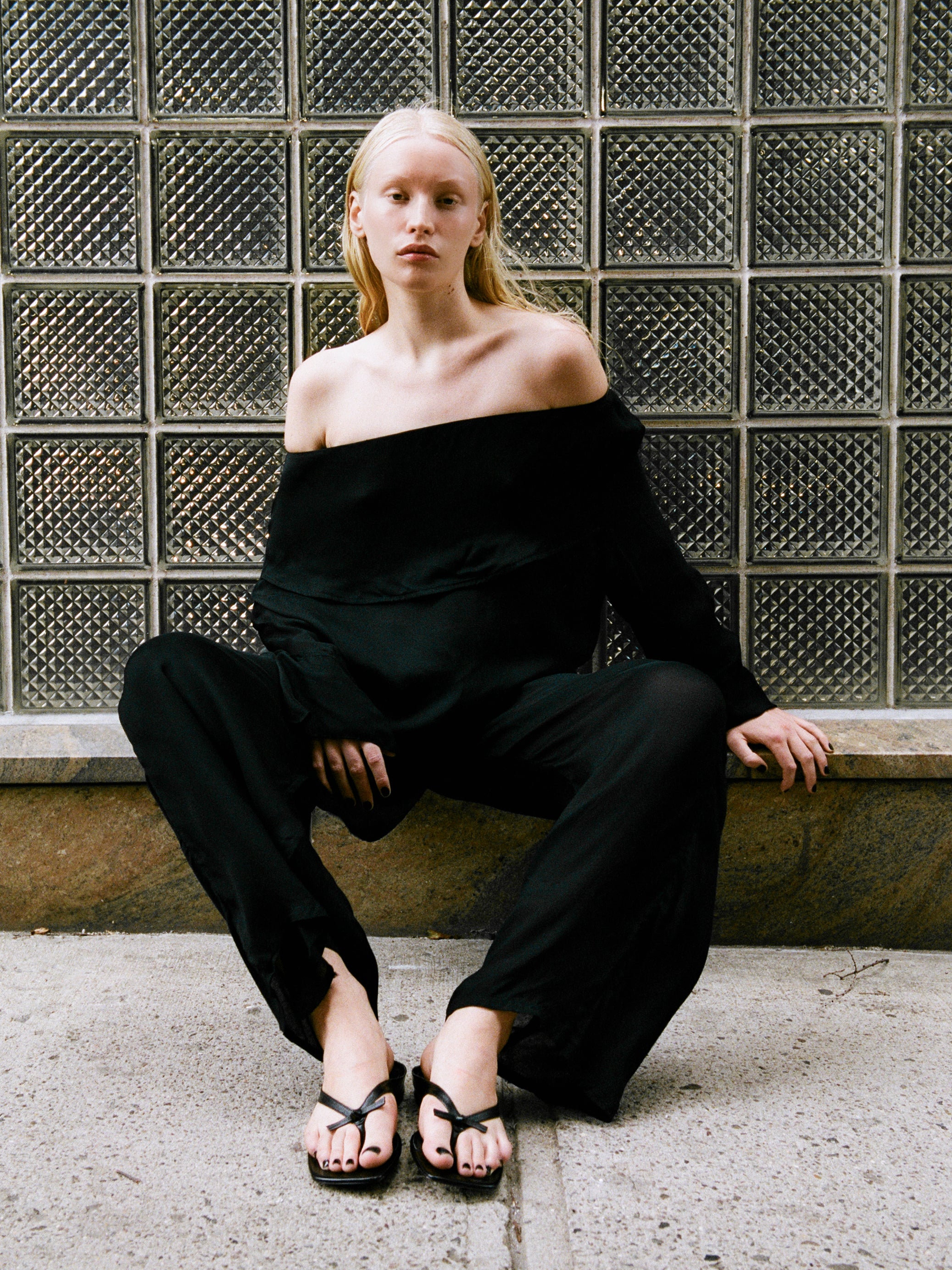 Charlotte Top - Black with Transparency
